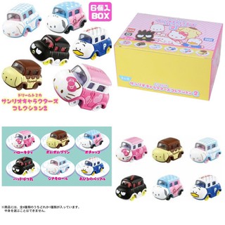 แท้ 100% จากญี่ปุ่น Set 6 ชิ้น โมเดล ซานริโอ เฮลโล คิตตี้ Takara Tomy Tomica Sanrio Hello Kitty Characters Collection 2