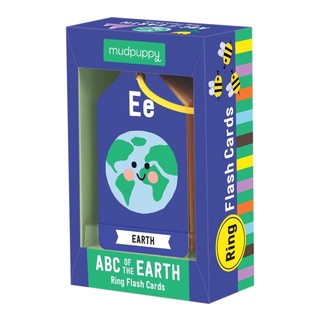 Ring Flash Card  ลาย ABC of the Earth 🇺🇸นำเข้าจากอเมริกา