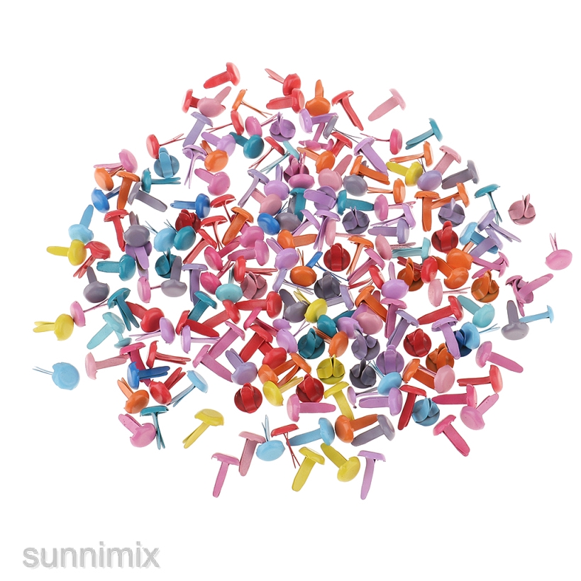 Mini Brads for Scrapbooking Craft Approximately 200 Metal Brad Paper Fastener