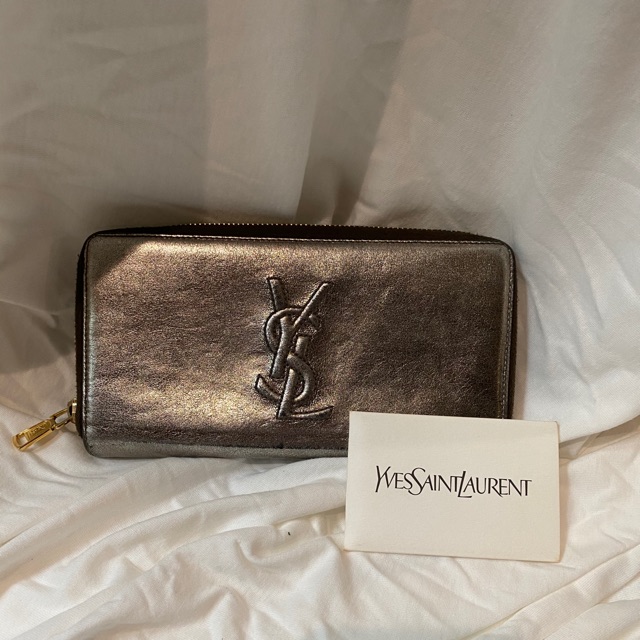 แท้100% กระเป๋าสตางค์ YSL มือสอง AUTHENTIC SECONDHAND YSL WALLET