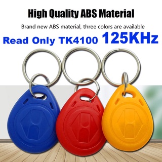 10PCS Read Only TK4100 Proximity 125Khz RFID Keyfobs Card Access Control Key Chain Card.