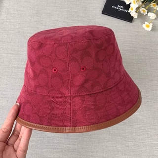 👑ผ่อน0%~แท้100%👑 หมวก Coach c8885 งานช้อป Signature Jacquard Bucket Hat In Organic Cotton And Recycled Polyester