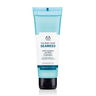 ของแท้ ป้ายไทย The Body Shop  SEAWEED CLEANSING GEL WASH 125 ml บอดี้ ช็อป เจลล้างหน้า สาหร่าย