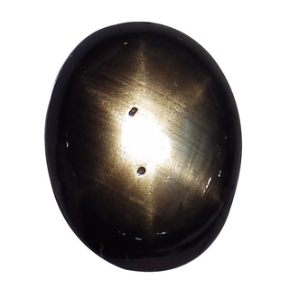 พลอย สตาร์ แซฟไฟร์ ธรรมชาติ แท้ ( Natural Black Star Sapphire ) หนัก 2.02 กะรัต