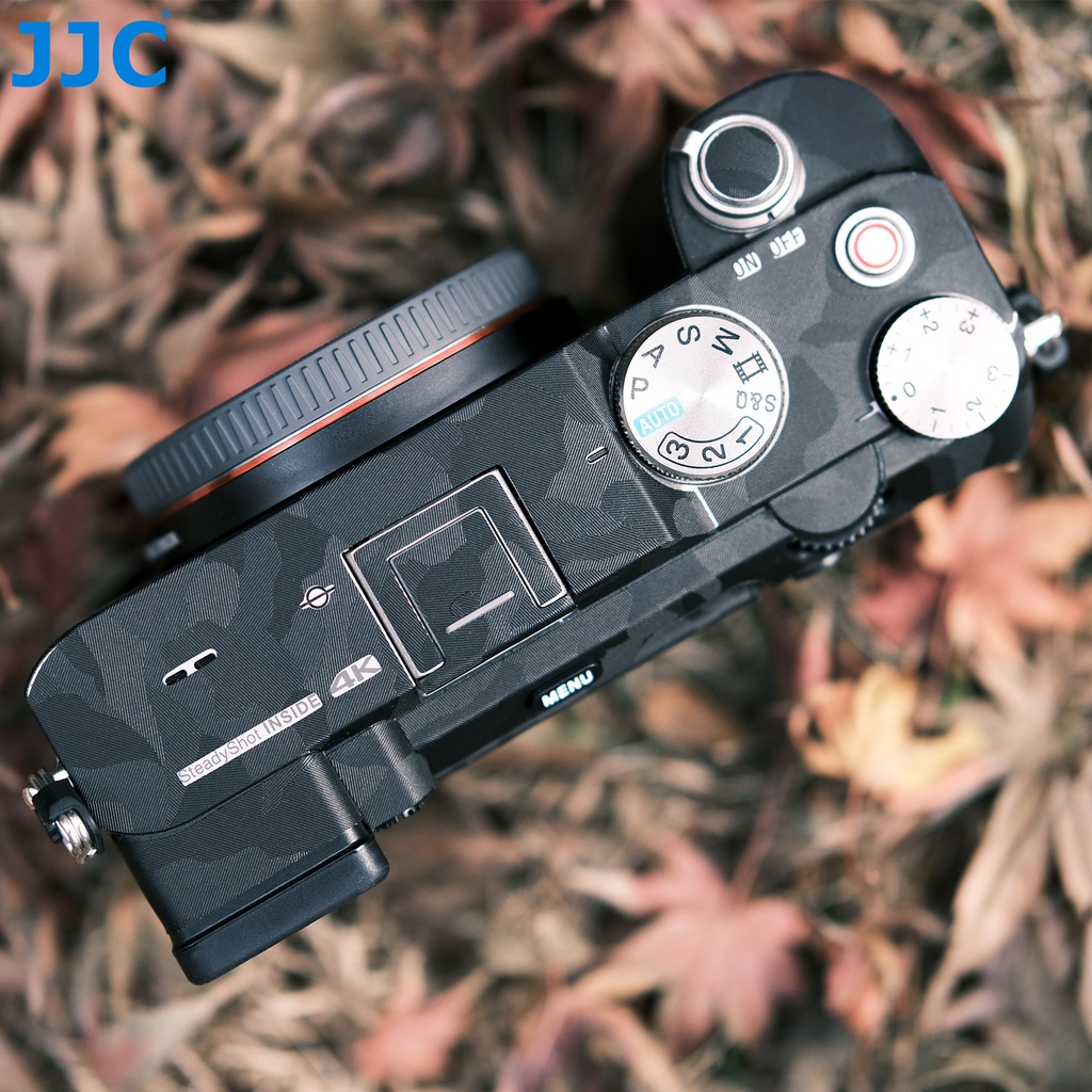 JJC SS-A7C สติ๊กเกอร์ป้องกันรอยขีดข่วนสำหรับตัวกล้อง Sony a7C A7C, ฟิล์มตกแต่งผิววัสดุ 3M ปราศจากสารตกค้าง