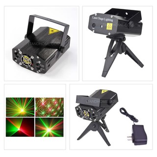 ไฟเลเซอร์ แสงสีเขียวแดง ไฟโปรเจคเตอร์เลเซอร์ Laser DJ Lighting