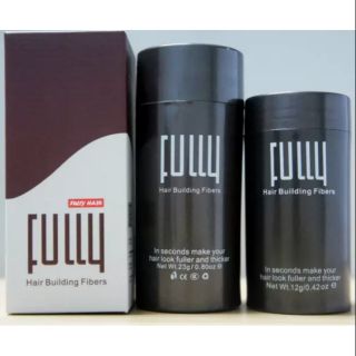 Fully Hair Building Fibers Black ผงไฟเบอร์ปิดผมบาง 23g. - สีดำ (ไม่มีกล่อง)