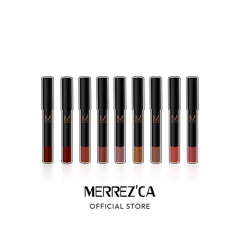 MERREZ'CA VELVET LIP PENCIL เมอร์เรซกา เวลเว็ท ลิป เพ็นซิล เครื่องสำอาง ลิปสติก ลิปดินสอ