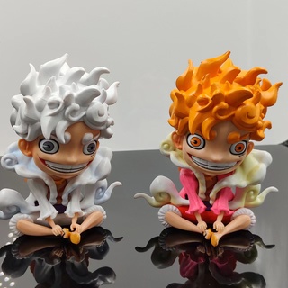 โมเดลฟิกเกอร์ PVC อนิเมะ One Piece Luffy Gear 5 Q Version Sun God ขนาด 12 ซม. สําหรับเก็บสะสม