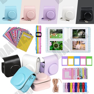 Fujifilm Instax Mini 11 อุปกรณ์เสริมกล้อง 7 in 1 อัลบั้มรูป กรอบรูปแขวน 10 ชิ้น กรอบรูป 5 ชิ้น สติกเกอร์ 40 ชิ้น