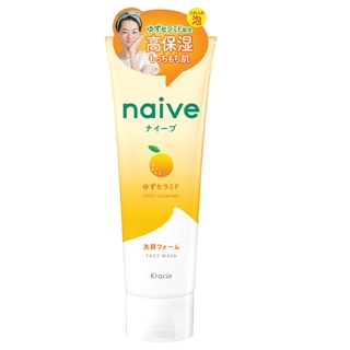 NAIVE FACE WASH WASH YUZU 130 G / โฟมล้างหน้า สูตรชุ่มชื้นพิเศษ หอมกลิ่นส้มยุซุ