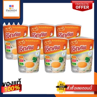 มาม่าโจ๊กคัพ รสไก่ 45 กรัม X6MAMA INSTANT RICE PORRIDGE CHICKEN45G.X6