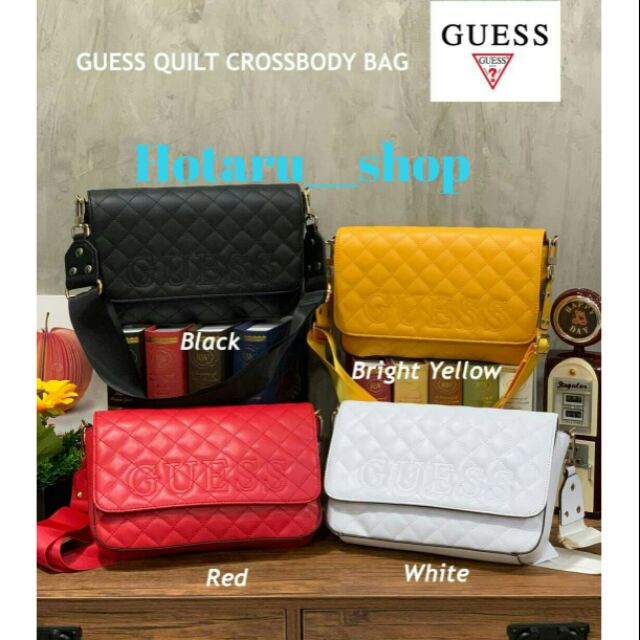 💕GUESS QUILT CROSSBODY BAG กระเป๋าสะพายข้างจาก Guess Factory’Woman