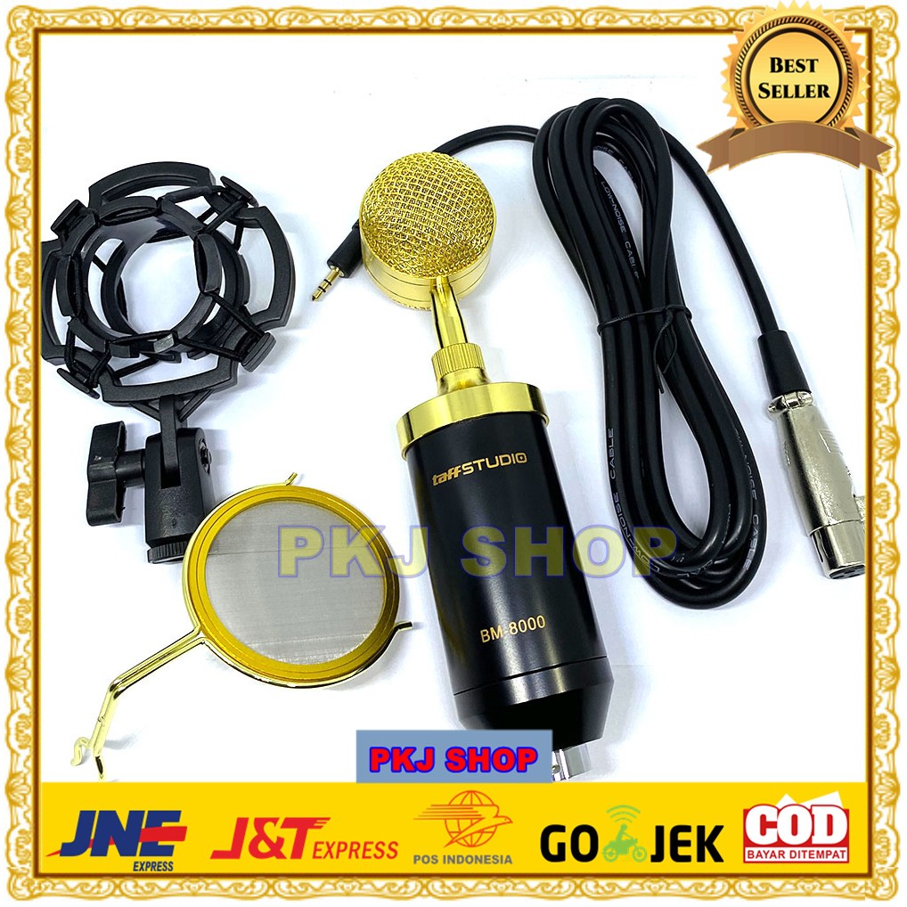ไมโครโฟนคอนเดนเซอร์พร้อม Shock Proof Mount - BM-8000 BM8000