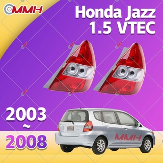 Honda Jazz tail lamp 2003-2008 GD GE   เสื้อ​ไฟท้าย ไฟท้าย​แต่ง ไฟท้ายไฟเบรค​ Tail lamp Taillight Taillamp ไฟท้าย​ ไฟท้าย​แต่ง​ ไฟท้าย​ พร้อมทับทิม​ ฟท้าย ทับทิมในฝาท้ายไฟท้าย