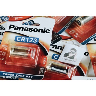 ถ่านแท้ CR-123A/ 3V Panasonic สำหรับกล้องฟิล์มคอมแพค