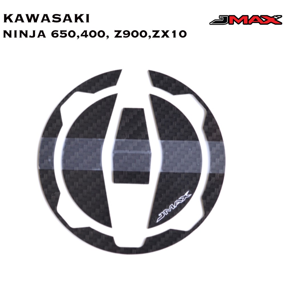 กันรอยฝาถัง KAWASAKI NINJA-Z 400 ลายฟิล์มคาร์บอน 6D