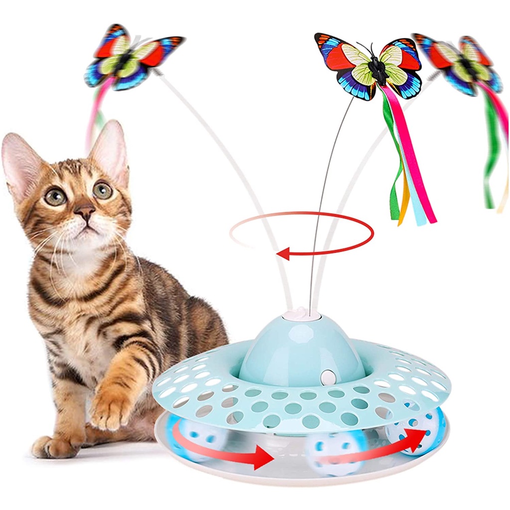 Cat Toys Interactive Cat Toy Butterfly Funny Exercise Electric Flutter