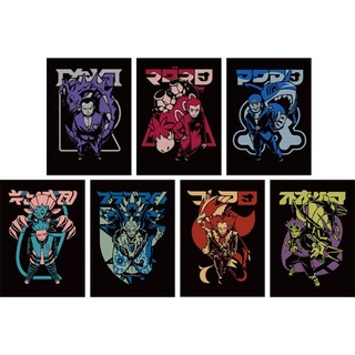 Pokemon Card Game TCG Sleeves Set "The Villain Bosses" สลีฟโปเกม่อน เซตสลีฟบอส 7 แพค Pokemon Sleeve ซองใส่การ์ด