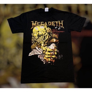 เสื้อวง MEGADETH สไตล์วินเทจ เสื้อยืดผู้ชาย