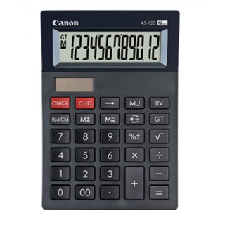 CANON เครื่องคิดเลข AS-120 อุปกรณ์สำนักงาน โรงเรียน ตั้งโต็ะ พกพา เครื่องเขียน