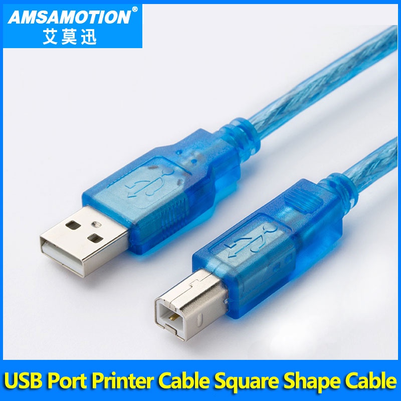 Sz YY Omron PLC Cable สายเครื่องพิมพ์ USB พอร์ตสี่เหลี่ยม สาย USB 2.0 สาย Omron CP1H ความยาว 2M
