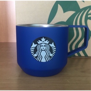 Starbucks แก้ว Mug Stainless สีน้ำเงิน 12 oz. ของแท้