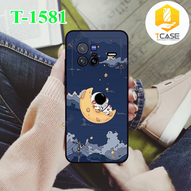 เคส Tcase สําหรับ Vivo X80, X80 Pro กันกระแทกและป้องกันกล้องพร้อมพิมพ์ลายนักบินอวกาศ