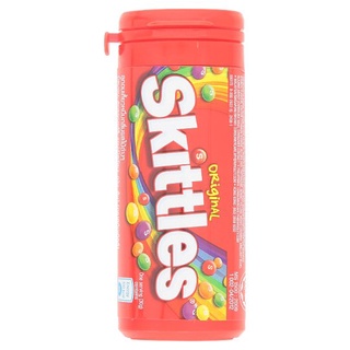 🔥The Best!! สกิตเทิลส์ ลูกอมเคี้ยวหนึบกลิ่นผลไม้ต่างๆ 30กรัม Skittles Assorted Fruits Flavour Candy 30g