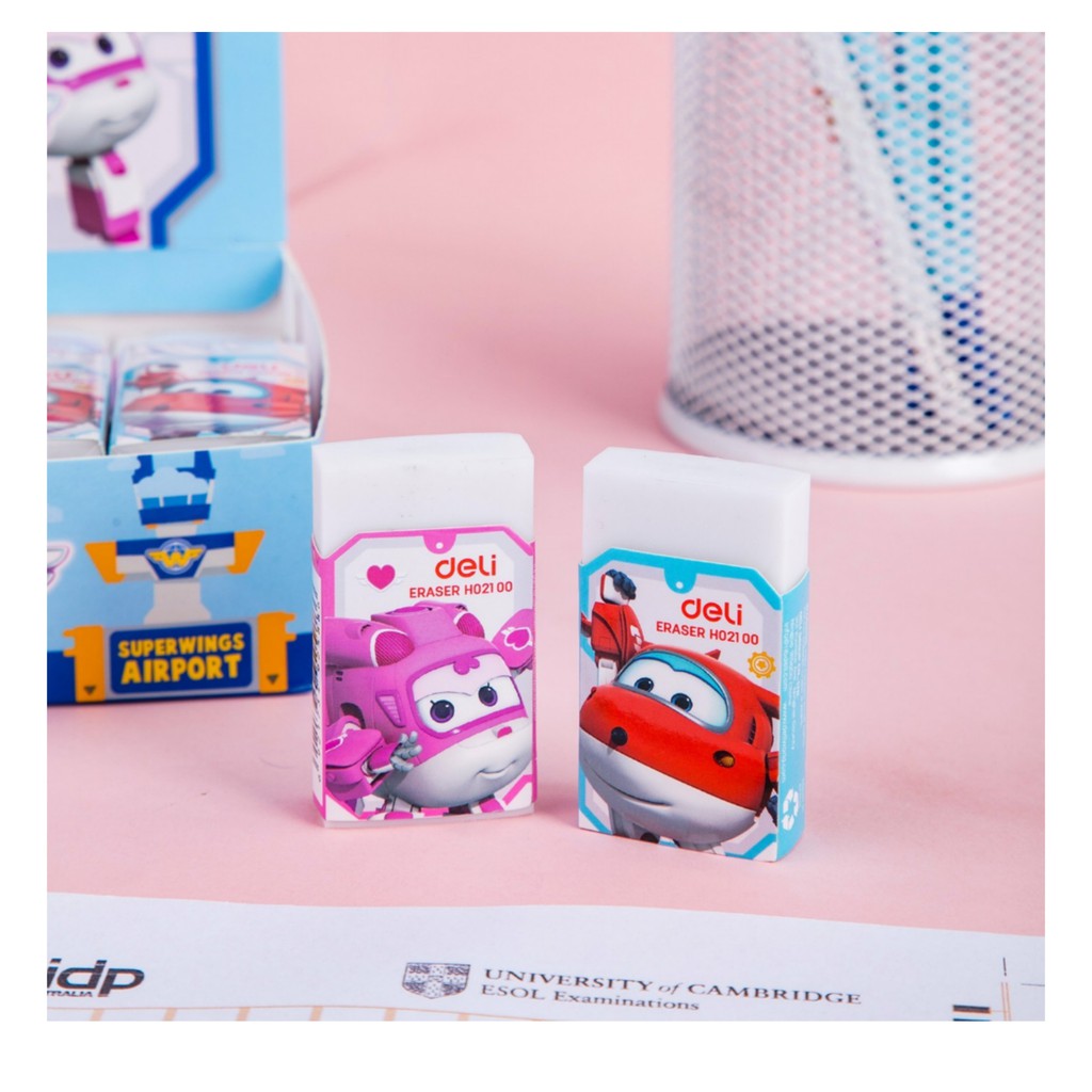 ERASER SIP PENCIL ERASER SUPER WINGS PENCIL ERASER H02100 CUTE ERASER