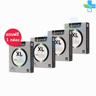 Okamoto XL โอกาโมโต เอ็กซ์แอล ขนาด 54 มม. บรรจุ 2 ชิ้น [4 กล่อง] ถุงยางอนามัย condom ถุงยาง