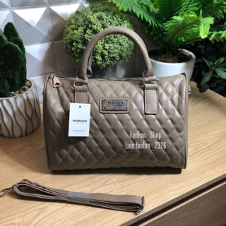 MANGO QUILTED BOWLING BAG