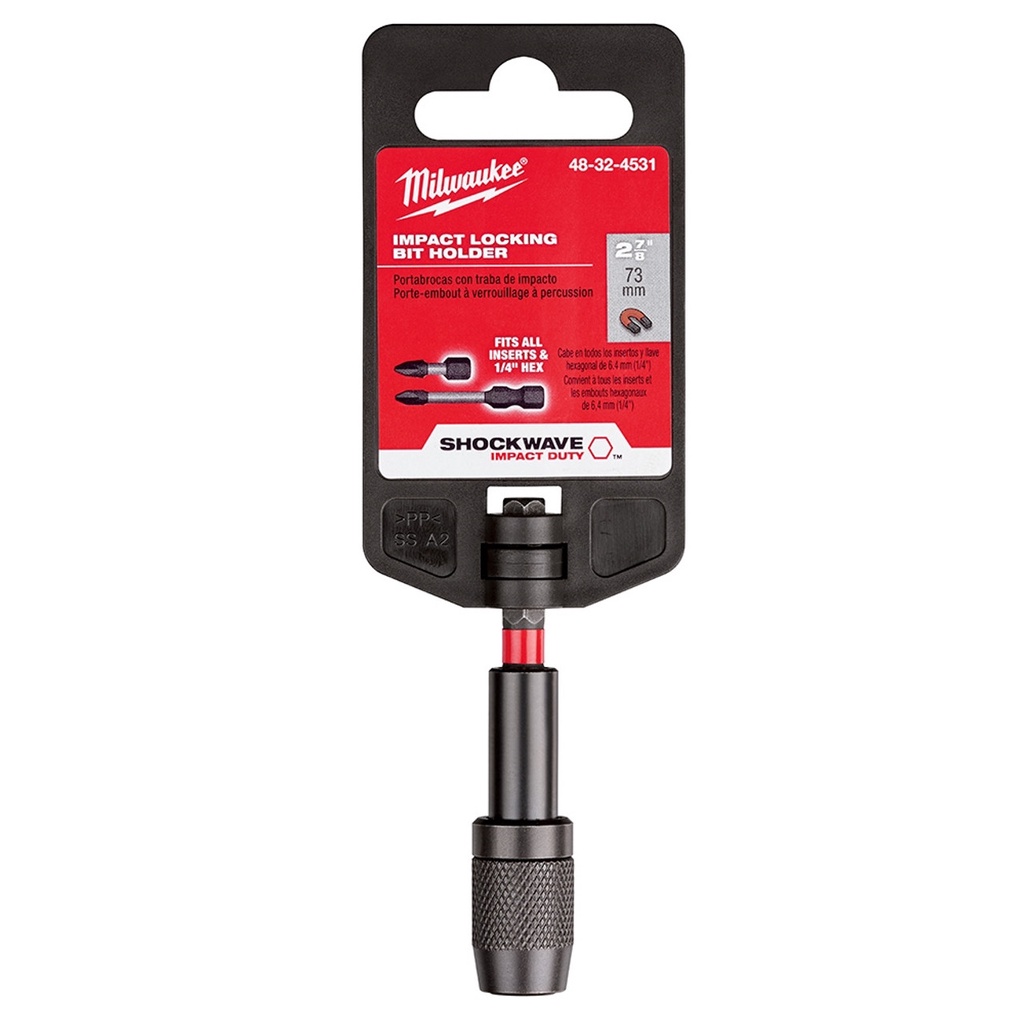 ก้านต่อ Milwaukee SHOCKWAVE™ Impact Locking Bit Holder ราคา ถูกที่สุด ดีลบีเคเค แกลเลอรีภาพที่ 2