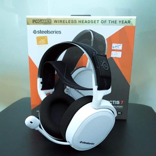 สุดยอดหูฟังเกมมิ่งไร้สาย SteelSeries Arctis 7 Wireless Gaming Headset - DTS 7.1 Surround สีขาวมือสองสภาพนางฟ้า
