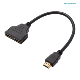 [Jiajia ห้างสรรพสินค้า]🚚ขายส่ง🚚 สายแยก HDMI เข้า 1 ออก 2 สาย HDMI เข้า ออก สอง ออก HDMI จุดเดียว สองจุด