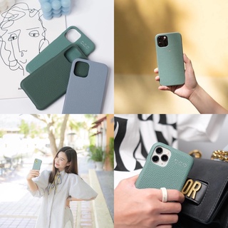 เคสหนังสลักชื่อ CMF - Turquoise Classic Phone Case (สลักชื่อแจ้งในแชท)