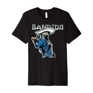 เสื้อยืด พิมพ์ลายนักมวยปล้ํา Bandido Bandit Lucha Libre Mexican Pro พรีเมี่ยม