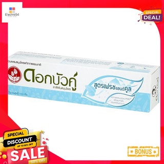 ยาสีฟันดอกบัวคู่สูตรเฟรชแอนด์คูล 100กรัมTWIN LOTUS TOOTHPASTE FRESH+COOL100G