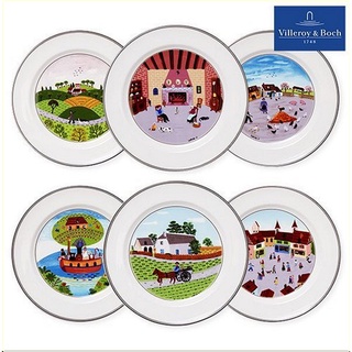 [ผลิตในเยอรมนี] Villeroy &amp; Boch Design Naif Dinner Plate (27cm) Salad Plate (21cm) Collection