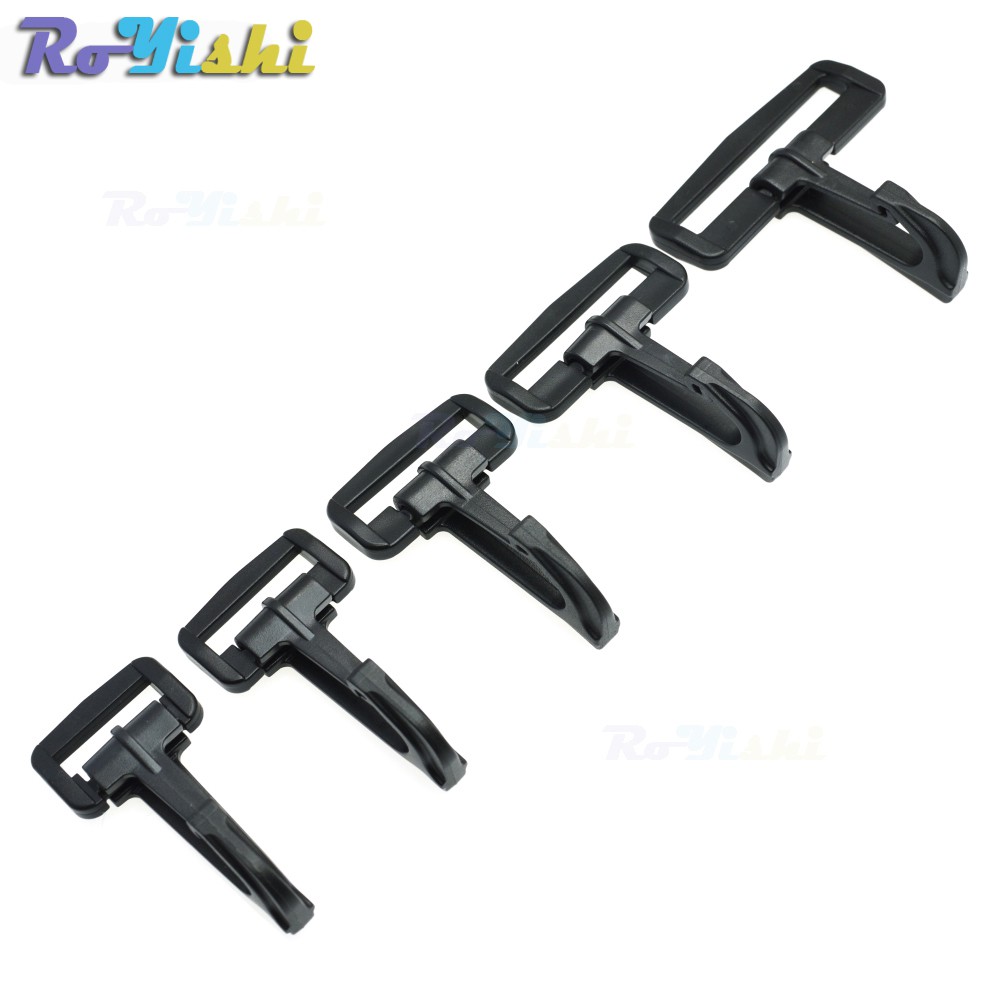 10 ชิ้น/แพ็คพลาสติก Snap Hooks Rocker สไตล์สําหรับกระเป๋าเป้สะพายหลัง Paracord Lanyard หัวเข็มขัด Olecranon Hook