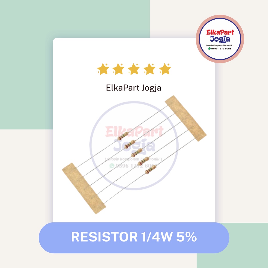 RESISTOR 1/4W 5% 8.2K Ohm 8K2 Ohm 10K Ohm 18K Ohm 22K Ohm 27K Ohm Resistor ฟิล์มโลหะ
