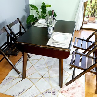 โต๊ะกินข้าว/Dining/Table/ Evergreen-Furniture   Butterfly Table T-1487-F ทำจากไม้ยางพารา ( มี 2 สีให้เลือก )