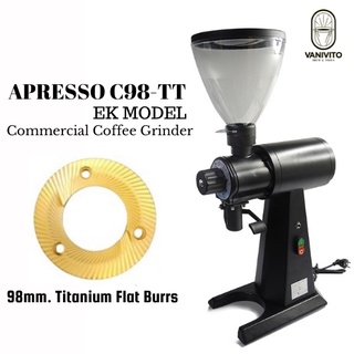 🗻APRESSO C98-TT EK Titanium Burrs 98mm.🗻 เครื่องบดกาแฟเชิงพานิชย์ แนว EK43 เฟืองไทเทเนียม 98 มม. by VANIVITO