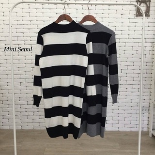 Knit Stripe Dress เดรสผ้า knit