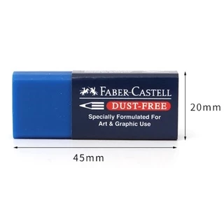 ยางลบดินสอ ลบสีได้ Faber Castell รุ่น Dust-Free ลบได้ทั้งดินสอสีดำและดินสอสีไม้ ก้อนสีขาว สีน้ำเงิน สีดำ ยางลบดินสอสะอาด