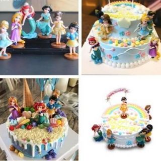 ตุ๊กตาตกแต่งเค้กธีมเจ้าหญิง Princess Topper Cake