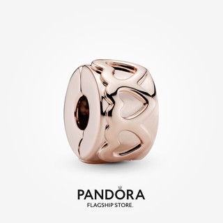 Pandora ชาร์ม ชุบทอง 14k จี้รูปหัวใจ เครื่องประดับสตรี p804