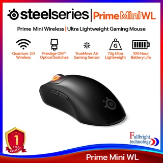 เมาส์ SteelSeries รุ่น Prime Mini Wireless Gaming Mouse เมาส์ไร้สายเกมมิ่งน้ำหนักเบา รับประกันศูนย์ไทย 1 ปี