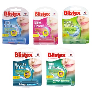 Blistex Lip Care บลิสเทค ลิปบาล์ม ลิป Mint 08051 / Herbal 04303 / Ultra Protection 07422 / Berry 09124 / Regular 09125
