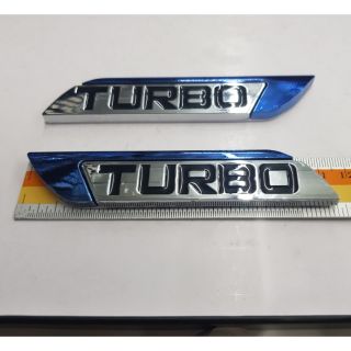 Logo Turbo คู่ 11.5 × 2.2 cm 4สี